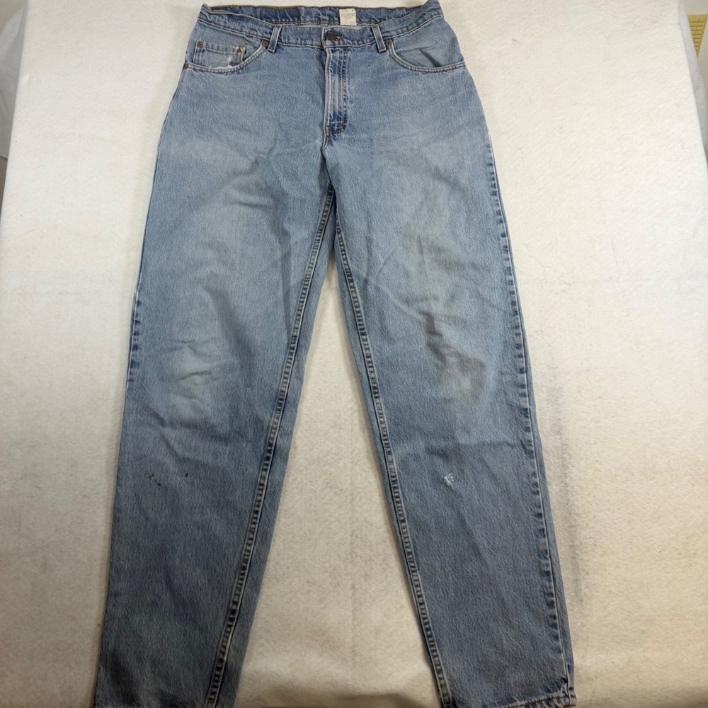 Levis 560 Loose Fit Tapered Leg Jeans Light Wash Blue‎ Denim 36x36 Mens Baggy - Picture 2 of 5